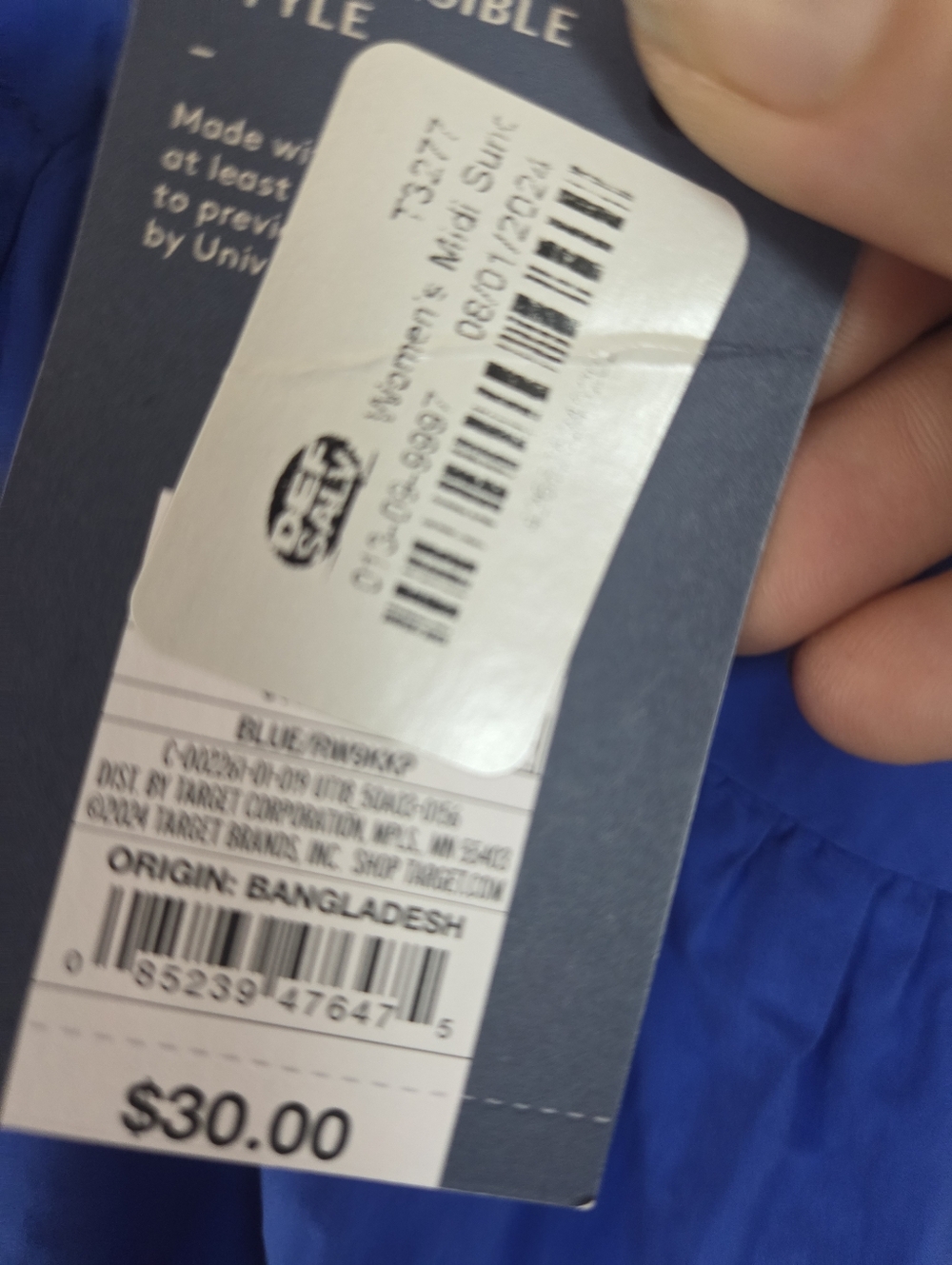Blue Halter Maxi Dress xl NWT - Picture 5 of 7
